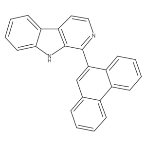 1-(Phenanthren-9-yl)-9H-pyrido[3,4-b]indole结构式