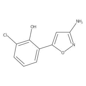 2-(3-Amino-1,2-oxazol-5-yl)-6-chlorophenol结构式