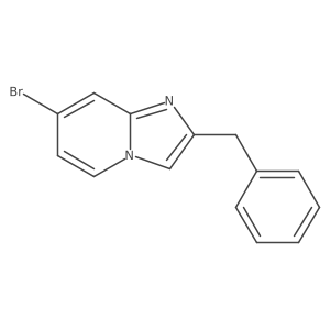 2-Benzyl-7-bromoimidazo[1,2-a]pyridine结构式