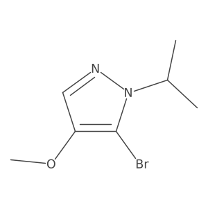 5-bromo-4-methoxy-1-(propan-2-yl)-1H-pyrazole Structure