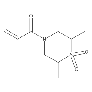 2,6-Dimethyl-4-(prop-2-enoyl)-1lambda6-thiomorpholine-1,1-dione Structure