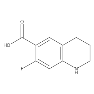 7-Fluoro-1,2,3,4-tetrahydroquinoline-6-carboxylic acid结构式