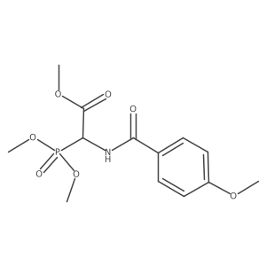 Methyl 2-(Dimethoxyphosphoryl)-2-(4-methoxybenzamido)acetate Structure