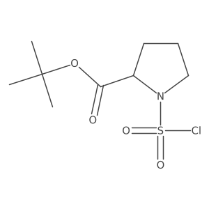 tert-butyl (2S)-1-(chlorosulfonyl)pyrrolidine-2-carboxylate结构式