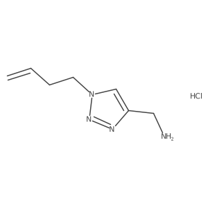 [1-(but-3-en-1-yl)-1H-1,2,3-triazol-4-yl]methanamine hydrochloride结构式