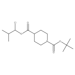 Piperidine-1,4-dicarboxylic acid 1-tert-butyl ester 4-(1-chloro-2-methyl-propyl) ester结构式