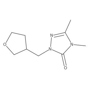 3,4-dimethyl-1-[(oxolan-3-yl)methyl]-4,5-dihydro-1H-1,2,4-triazol-5-one Structure