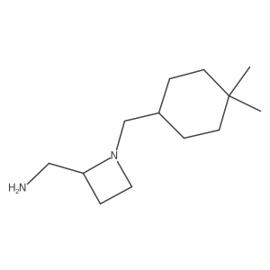 {1-[(4,4-Dimethylcyclohexyl)methyl]azetidin-2-yl}methanamine结构式