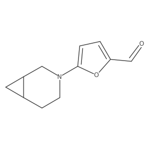 5-{3-Azabicyclo[4.1.0]heptan-3-yl}furan-2-carbaldehyde结构式