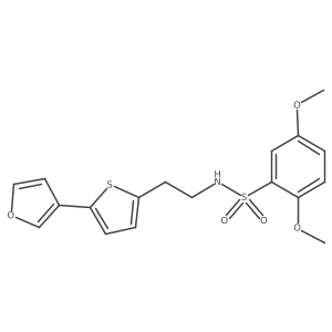N-(2-(5-(furan-3-yl)thiophen-2-yl)ethyl)-2,5-dimethoxybenzenesulfonamide结构式