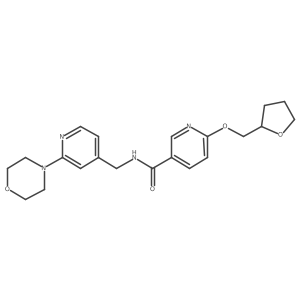 N-((2-morpholinopyridin-4-yl)methyl)-6-((tetrahydrofuran-2-yl)methoxy)nicotinamide Structure