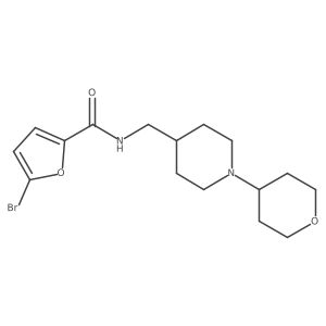 5-bromo-N-((1-(tetrahydro-2H-pyran-4-yl)piperidin-4-yl)methyl)furan-2-carboxamide Structure