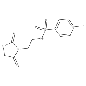 N-(2-(2,4-dioxooxazolidin-3-yl)ethyl)-4-methylbenzenesulfonamide Structure