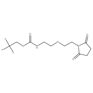 2,2,2-Trifluoroethyl (2-(2-(2,5-dioxopyrrolidin-1-yl)ethoxy)ethyl)carbamate Structure