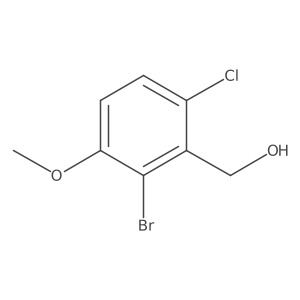 (2-Bromo-6-chloro-3-methoxyphenyl)methanol Structure