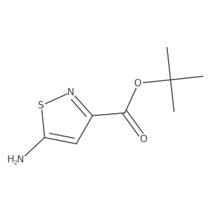 tert-Butyl 5-aminoisothiazole-3-carboxylate结构式