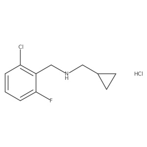 N-(2-chloro-6-fluorobenzyl)-1-cyclopropylmethanamine hydrochloride Structure