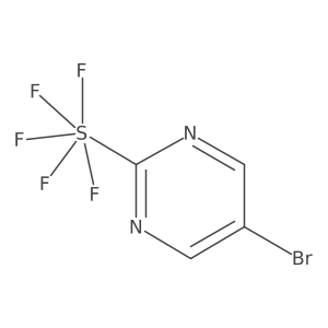 5-Bromo-2-(pentafluoro--sulfanyl)pyrimidine结构式
