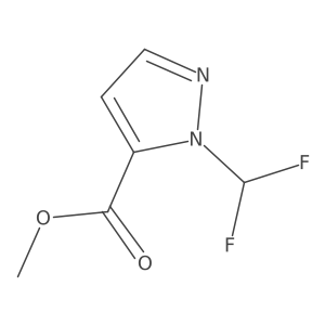 Methyl 1-(difluoromethyl)-1H-pyrazole-5-carboxylate Structure