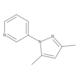 3-(3,5-Dimethyl-1H-pyrazol-1-yl)pyridine Structure
