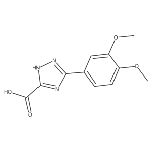 5-(3,4-dimethoxyphenyl)-4H-1,2,4-triazole-3-carboxylic acid结构式