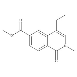 Methyl 4-ethyl-2-methyl-1-oxo-1,2-dihydroisoquinoline-6-carboxylate结构式