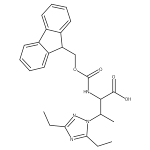 3-(diethyl-1H-1,2,4-triazol-1-yl)-2-({[(9H-fluoren-9-yl)methoxy]carbonyl}amino)butanoic acid Structure