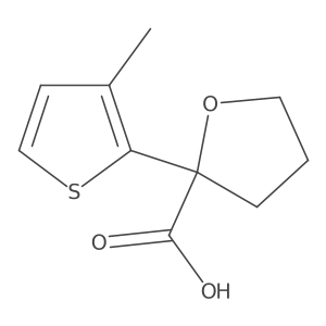 2-(3-Methylthiophen-2-yl)oxolane-2-carboxylic acid Structure