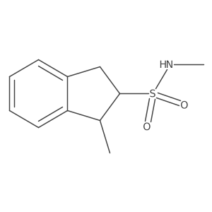 N,1-dimethyl-2,3-dihydro-1H-indene-2-sulfonamide结构式