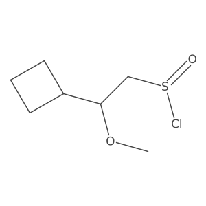 2-Cyclobutyl-2-methoxyethane-1-sulfinyl chloride Structure