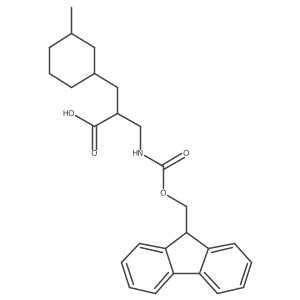 3-({[(9H-fluoren-9-yl)methoxy]carbonyl}amino)-2-[(3-methylcyclohexyl)methyl]propanoic acid结构式