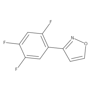 3-(2,4,5-Trifluorophenyl)-1,2-oxazole结构式