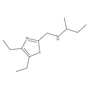 (Butan-2-yl)[(diethyl-1,3-thiazol-2-yl)methyl]amine Structure