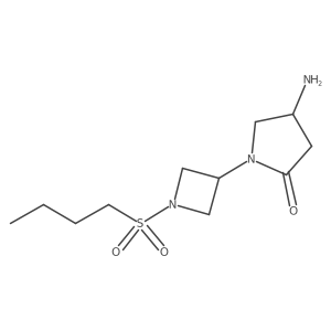 4-Amino-1-[1-(butane-1-sulfonyl)azetidin-3-yl]pyrrolidin-2-one Structure