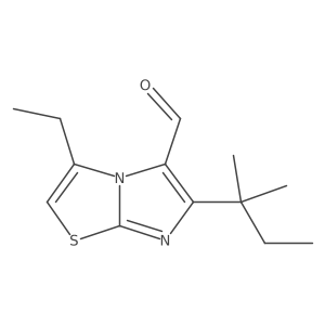 3-Ethyl-6-(2-methylbutan-2-yl)imidazo[2,1-b][1,3]thiazole-5-carbaldehyde Structure