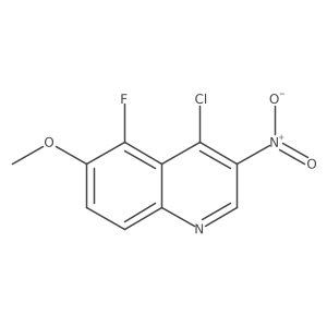 4-Chloro-5-fluoro-6-methoxy-3-nitroquinoline结构式
