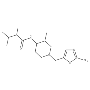 N-{1-[(2-amino-1,3-thiazol-5-yl)methyl]-3-methylpiperidin-4-yl}-2,3-dimethylbutanamide Structure