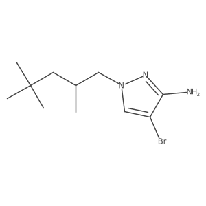 4-bromo-1-(2,4,4-trimethylpentyl)-1H-pyrazol-3-amine Structure