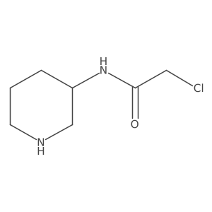 2-chloro-N-(piperidin-3-yl)acetamide结构式
