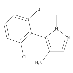 5-(2-bromo-6-chlorophenyl)-1-methyl-1H-pyrazol-4-amine Structure