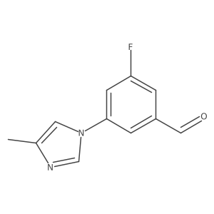 3-fluoro-5-(4-methyl-1H-imidazol-1-yl)benzaldehyde Structure