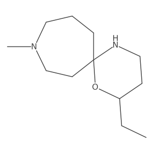 2-Ethyl-9-methyl-1-oxa-5,9-diazaspiro[5.6]dodecane结构式
