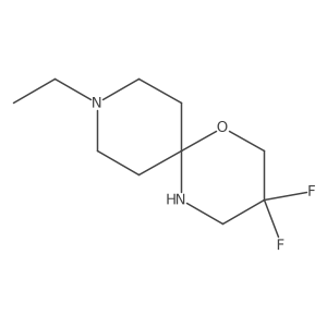 9-Ethyl-3,3-difluoro-1-oxa-5,9-diazaspiro[5.5]undecane Structure