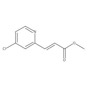 methyl (2E)-3-(4-chloropyridin-2-yl)prop-2-enoate Structure