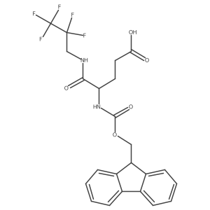 4-({[(9H-fluoren-9-yl)methoxy]carbonyl}amino)-4-[(2,2,3,3,3-pentafluoropropyl)carbamoyl]butanoic acid结构式