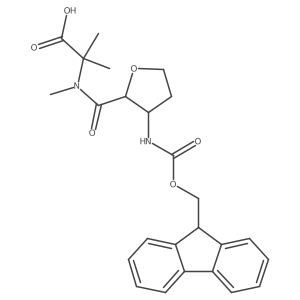 2-{1-[3-({[(9H-fluoren-9-yl)methoxy]carbonyl}amino)oxolan-2-yl]-N-methylformamido}-2-methylpropanoic acid Structure