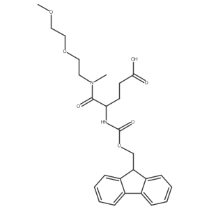 4-({[(9H-fluoren-9-yl)methoxy]carbonyl}amino)-4-{[2-(2-methoxyethoxy)ethyl](methyl)carbamoyl}butanoic acid Structure