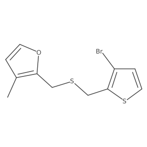 2-({[(3-Bromothiophen-2-yl)methyl]sulfanyl}methyl)-3-methylfuran结构式