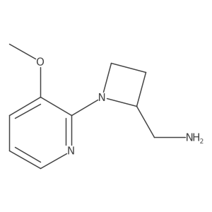 [1-(3-Methoxypyridin-2-yl)azetidin-2-yl]methanamine Structure