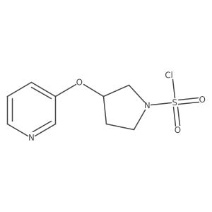3-(Pyridin-3-yloxy)pyrrolidine-1-sulfonyl chloride Structure